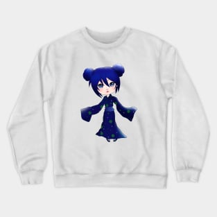 Blue Chibi Girl Crewneck Sweatshirt